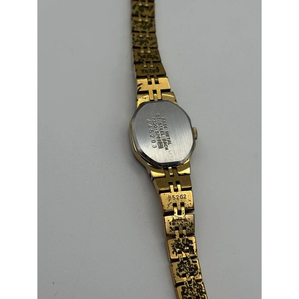 Vintage Seiko Quartz Gold-Tone Textured Watch Cal 7320